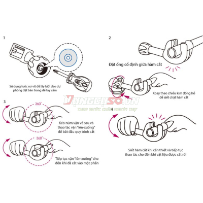 Dao cắt ống 8-28mm Kingtony 7912-21