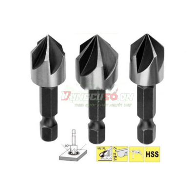 Bộ 3 mũi vát mép lỗ INGCO DBCS0031