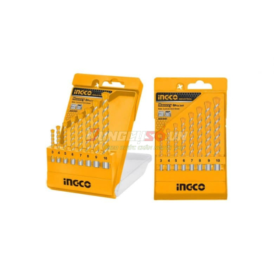 Bộ 8 Mũi Khoan Bê Tông Đuôi Trơn INGCO AKD3081