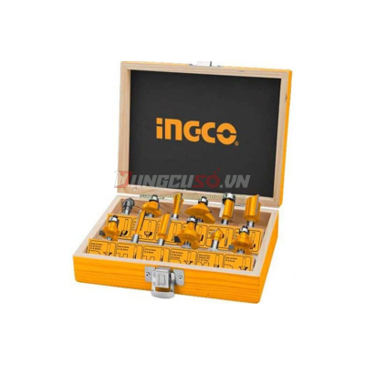 Bộ 12 mũi phay gỗ INGCO AKRT12121