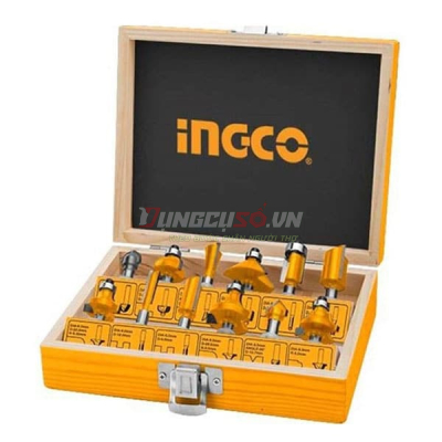 Bộ 12 mũi phay gỗ INGCO AKRT12141