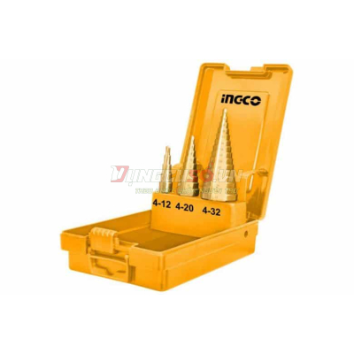 Bộ 3 mũi khoan chóp nón INGCO AKSDS0301