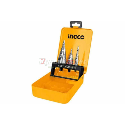 Bộ 3 mũi khoan chóp nón INGCO AKSDS0302