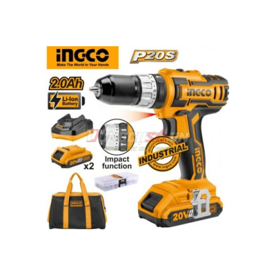 Máy khoan búa pin 20V INGCO CIDLI2002