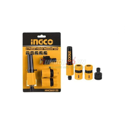 Bộ 5 đầu nối nhanh máy xịt rửa INGCO HHCS05122