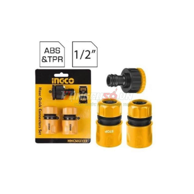 Bộ 3 đầu nối nhanh máy xịt rửa INGCO HHCS03122