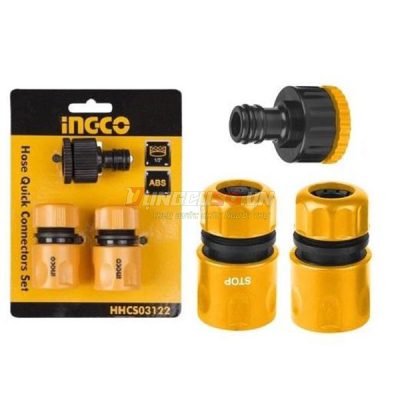 Bộ 3 đầu nối nhanh máy xịt rửa INGCO HHCS03122