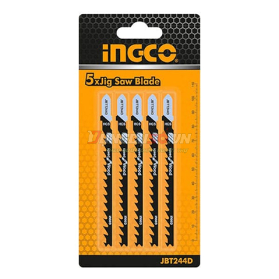 Bộ 5 lưỡi cưa lọng gỗ 74mm INGCO JBT244D