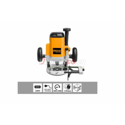 Máy phay gỗ 60mm INGCO RT22001