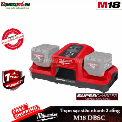 Trạm sạc siêu nhanh 2 cổng Milwaukee M18 DBSC
