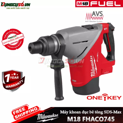 Máy khoan đục bê tông SDS-Max Milwaukee M18 FHACO745