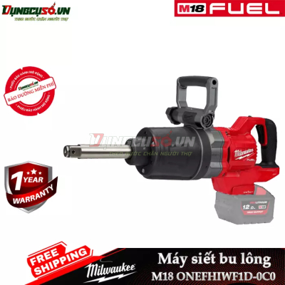 Máy siết bu lông 1 inch đầu dài Milwaukee M18 ONEFHIWF1D-0C0