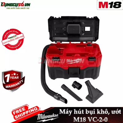 Máy hút bụi khô, ướt Milwaukee M18 VC-2-0