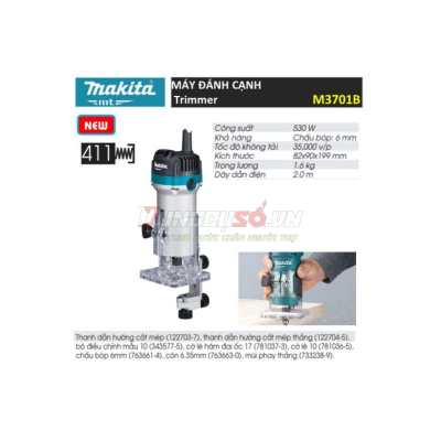 Máy phay 6mm Makita M3701B