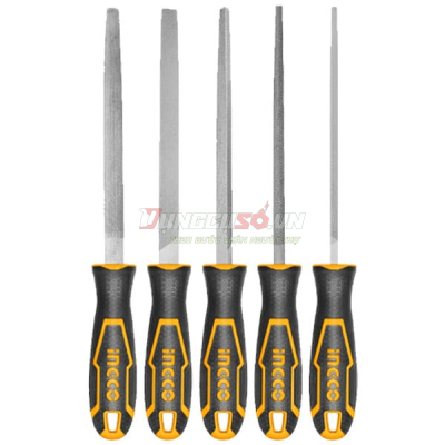 Bộ 5 dũa sắt 200mm INGCO HKTFS0508