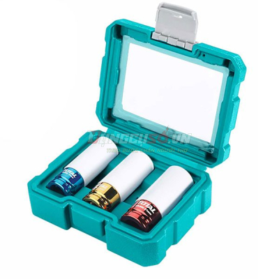 Bộ 3 đầu tuýp lục giác Total THMLNS031