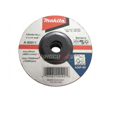 Đá mài thép A36P 100x6x16mm Makita A-80911