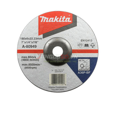 Đá mài thép A 36P 180x6x22.23mm Makita A-80949