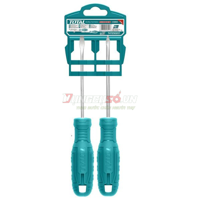 Bộ 2 tua vít dẹp và bake Total THTDC250201