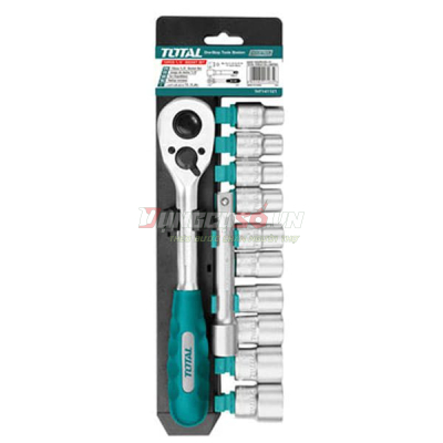 Bộ 12 socket 1/2in và cần 2 chiều Total THT141121