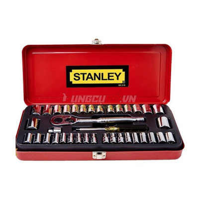 Bộ đầu tuýp 1/4″ – 3/8″ 37 chi tiết Stanley 89-518-1
