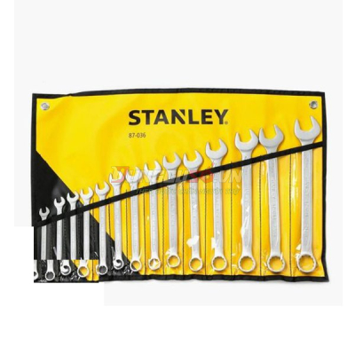 Bộ cờ lê vòng miệng 14 chi tiết hệ mét Stanley 87-036-1