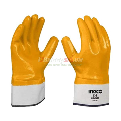 Găng tay phủ nitri size L INGCO HGVN01