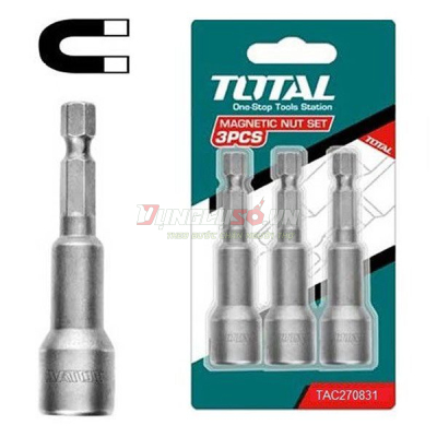 Bộ mũi vít bắn tôn 8mm Total TAC270831