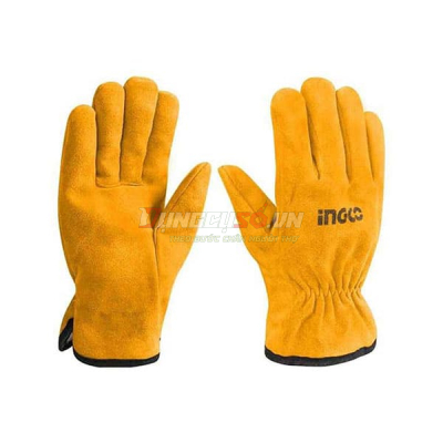 Găng tay vải da 10in INGCO HGVC02