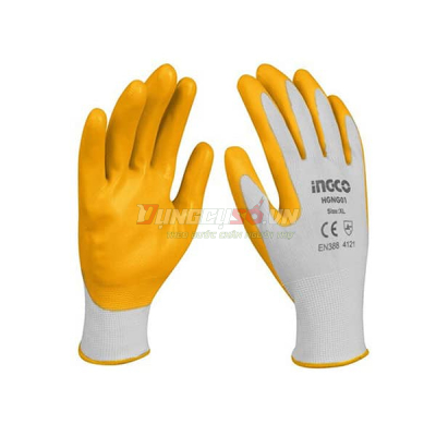 Găng tay phủ nitri size L INGCO HGNG01.L