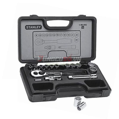 Bộ đầu tuýp 1/2″ 16 chi tiết Stanley 89-092-1