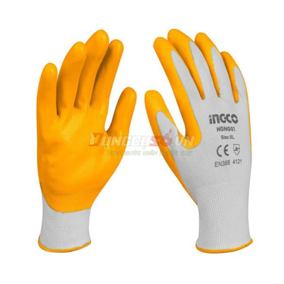 Găng tay phủ nitri size XL INGCO HGNG01