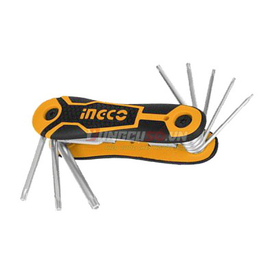 Bộ 8 Chìa Lục Giác Bông T9-T40 INGCO HHK14083