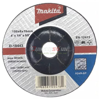 Đá mài sắt 100x6x16mm Makita D-18443