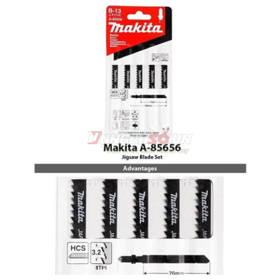 Bộ lưỡi cưa lọng gỗ 5 chi tiết Makita A-85656