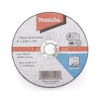 Đá cắt sắt A30S 150x3x22.23mm Makita D-29418