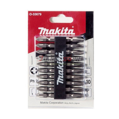 Bộ mũi vít 2 đầu 10 cái Makita D-33679