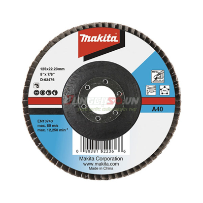 Đĩa nhám xếp sợi thủy tinh 125×22.23mm Makita D-63476