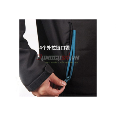Áo khoác sưởi ấm pin size L 18V/14.4V Makita DCJ205YXL