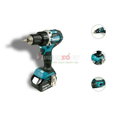 Máy khoan vặn vít pin 18V Makita DDF484RFE