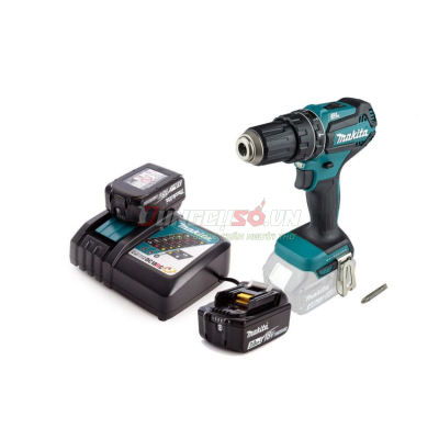 Máy khoan búa và vặn vít pin 18V Makita DHP485SFE