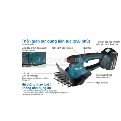 Thân Máy tỉa hàng rào dùng pin 18V Makita DUM604Z