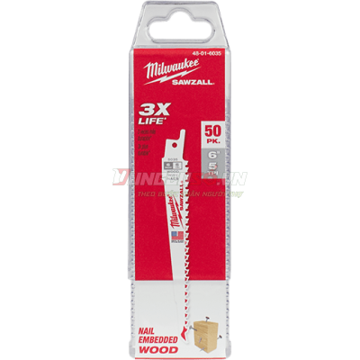 Lưỡi cưa gỗ mỏng SAWZALL™ Milwaukee 48-00-5035