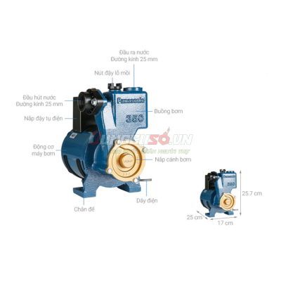 Máy bơm nước đẩy cao 350W Panasonic GP-350JA-SV5