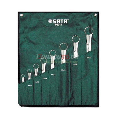 Bộ cờ lê 2 đầu vòng 8 chi tiết Sata 08011