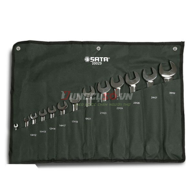 Bộ cờ lê 2 đầu miệng 13 chi tiết Sata 09029