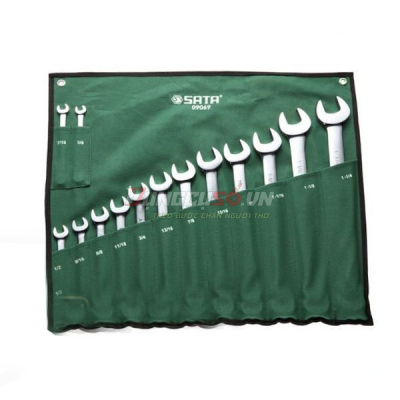 Bộ cờ lê vòng miệng 14 chi tiết Sata 09069