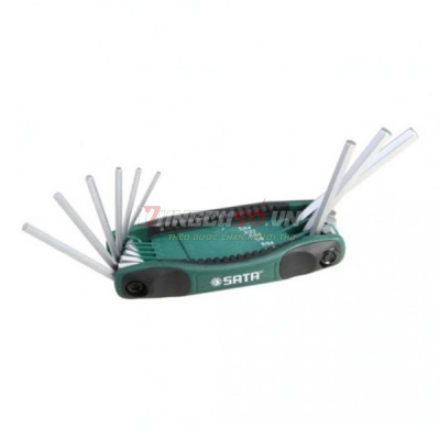 Bộ lục giác gập 8 chi tiết Sata 09122