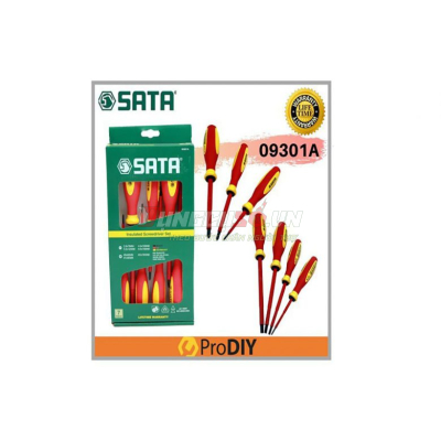 Bộ tua vít cách điện 7 chi tiết VDE cách điện 1000V Sata 09301A