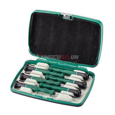 Bộ tua vít sao cán dài 6 chi tiết Sata 09313